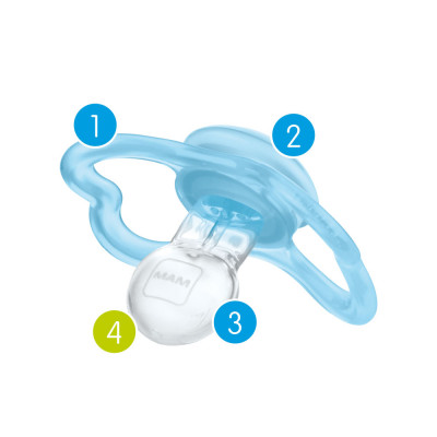 MAM Supreme Night Baby Pacifier, for Sensitive Skin, Patented Nipple, 2  Pack, 0-6 Months,, 2 Count - Fry's Food Stores